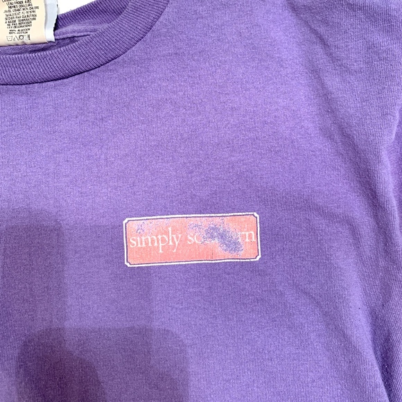 Simply Southern Purple Long Sleeve Tee - Picture 4 of 8